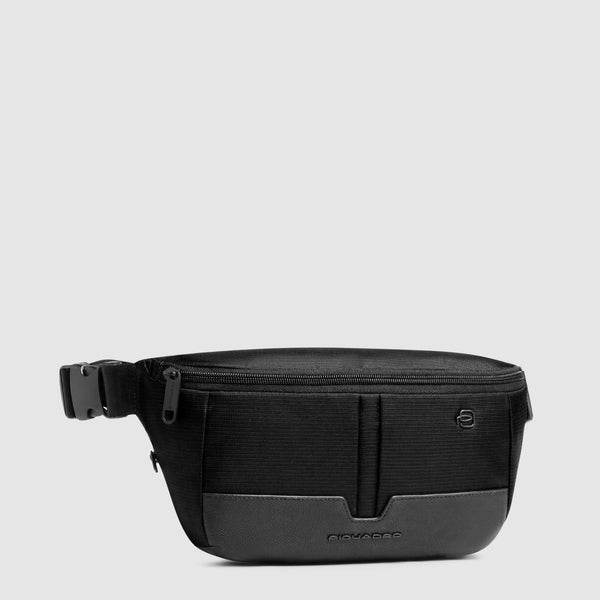 Erweiterbare Bauchtasche Herren aus recycled Stoff