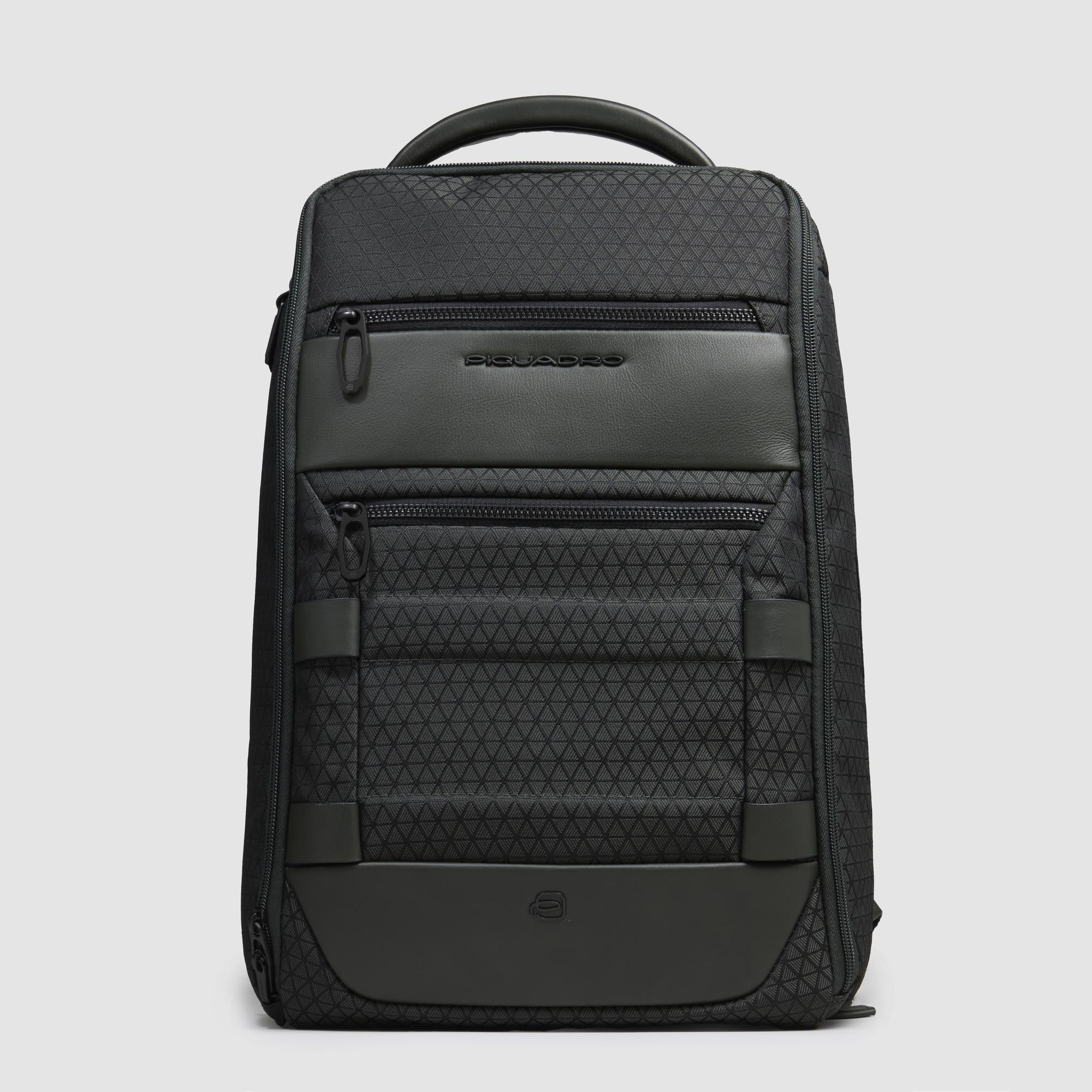 backpacking laptop or ipad Modular, travel laptop backpack in recycled fabric