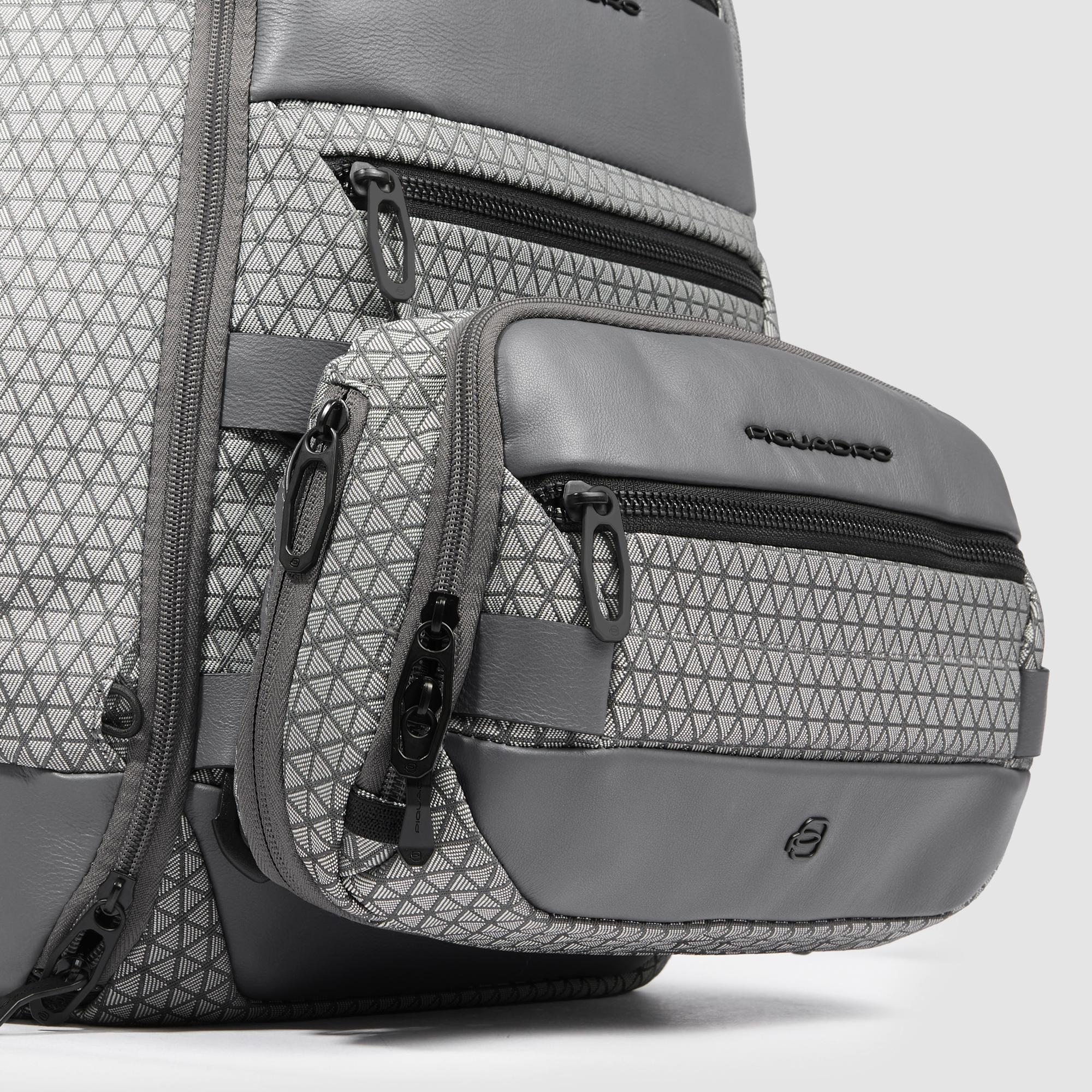Modular, 2-in-1 travel laptop backpack 15,6