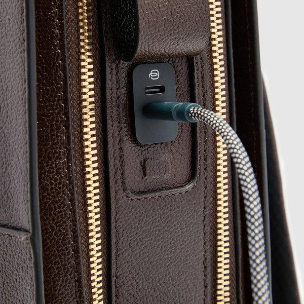 Women's Laptop Backpack 15.6" with Anti-Theft Cable - Brown - photo 6