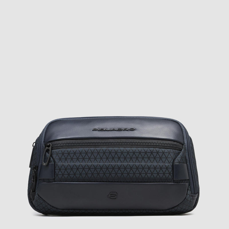 Expandable bum bag in recycled fabric - 1