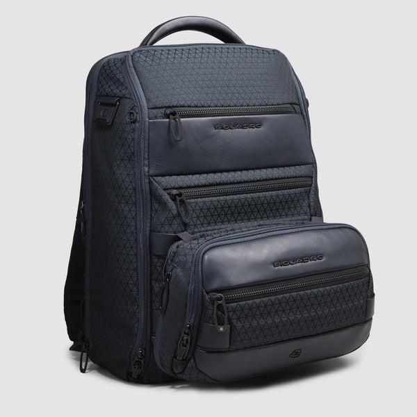 Expandable bum bag in recycled fabric