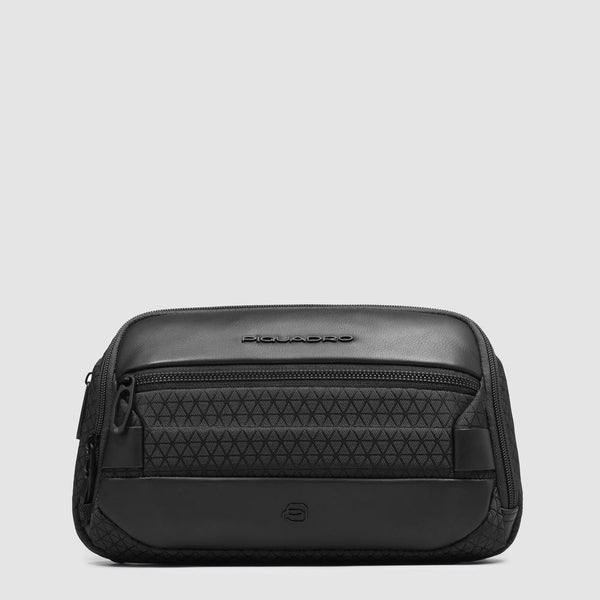 Expandable bum bag in recycled fabric - 1