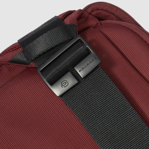 Bum bag in recycled fabric and leather