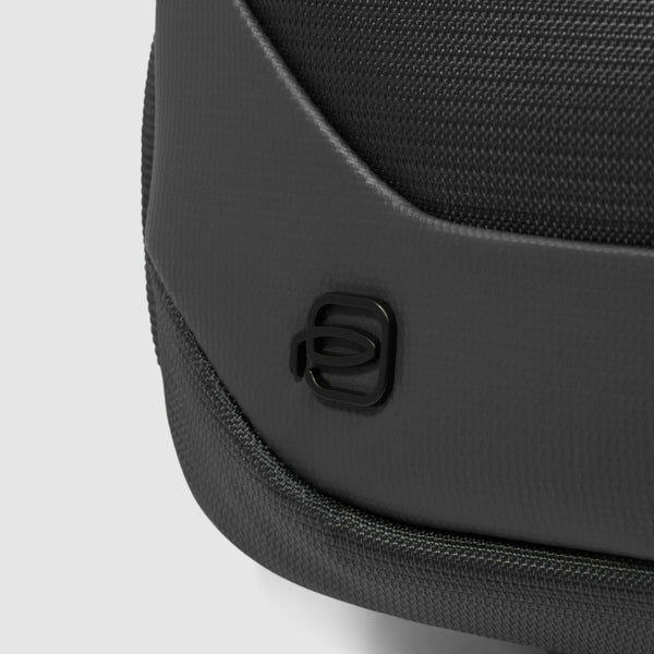 Bum bag in recycled fabric and leather