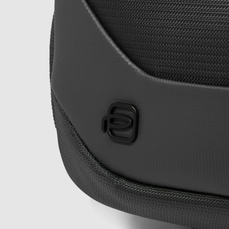 Bum bag in recycled fabric and leather