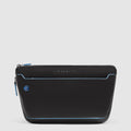 Expandable Leather Belt Bag with Crossbody Strap