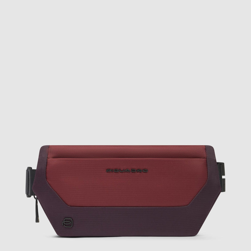 Bauchtasche Herren aus recycled Stoff und Leder