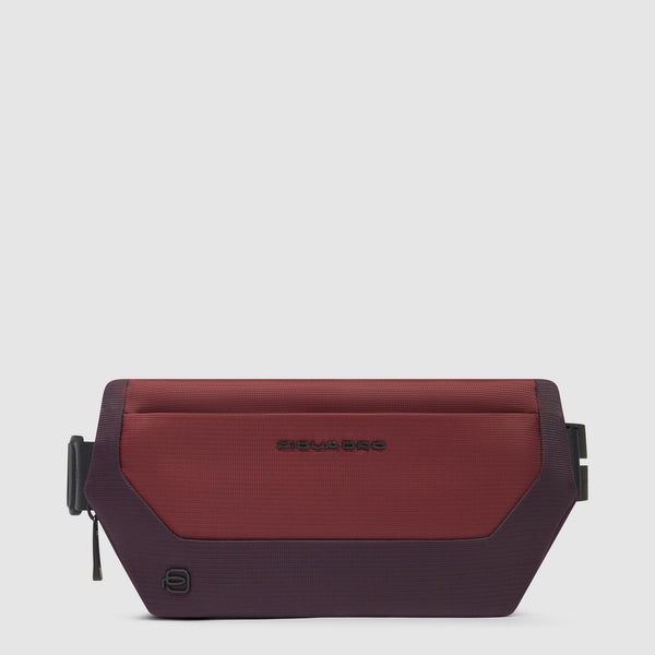 Bauchtasche Herren aus recycled Stoff und Leder
