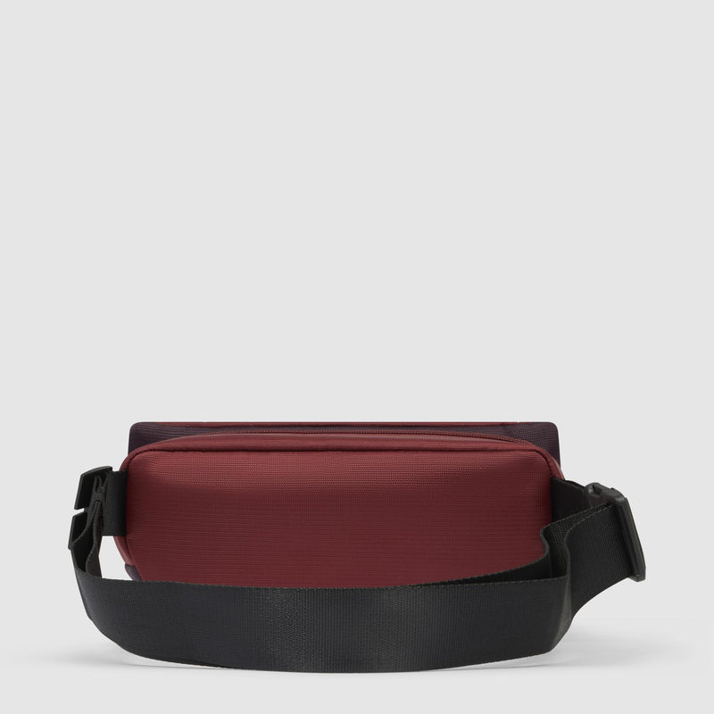 Bauchtasche Herren aus recycled Stoff und Leder