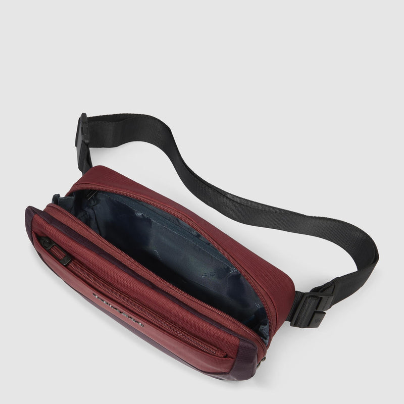 Bauchtasche Herren aus recycled Stoff und Leder