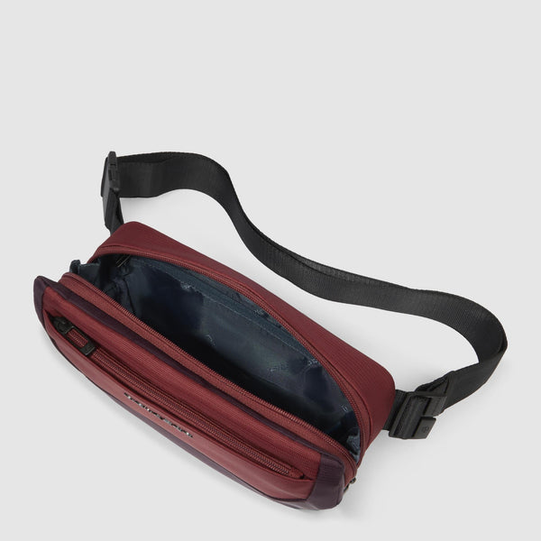 Bauchtasche Herren aus recycled Stoff und Leder