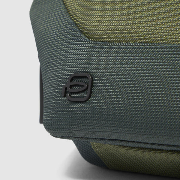 Bum bag in recycled fabric and leather