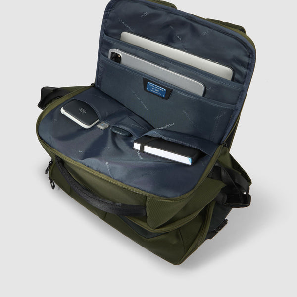 Travel laptop backpack 15,6" in recycled fabric