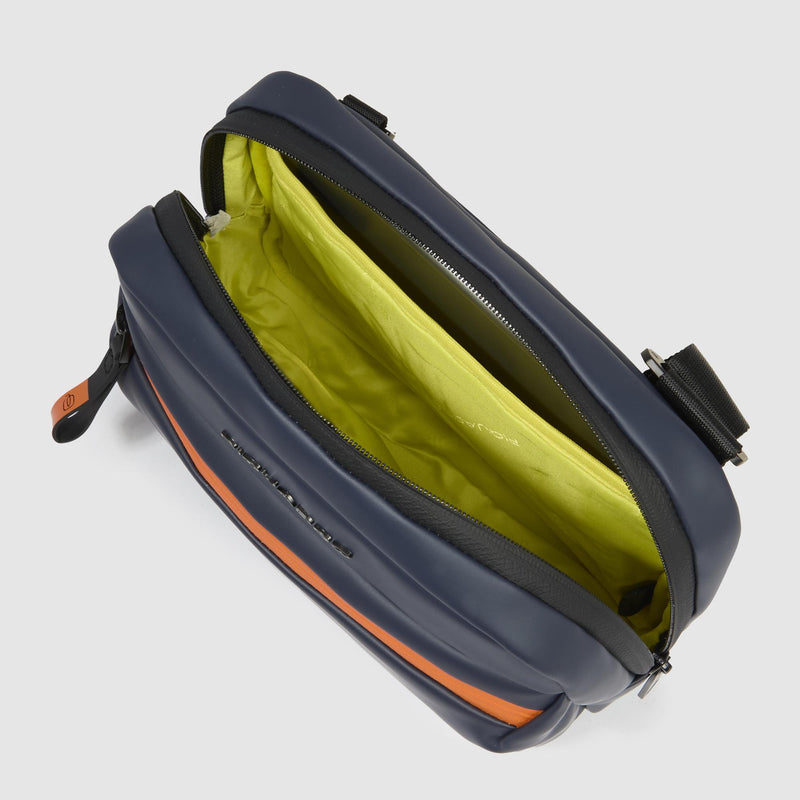 Water resistant men's crossbody bag