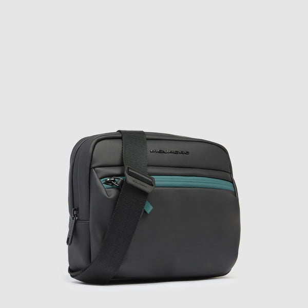 Water resistant men's crossbody bag