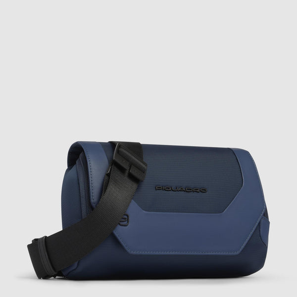 Bum bag in recycled fabric and leather