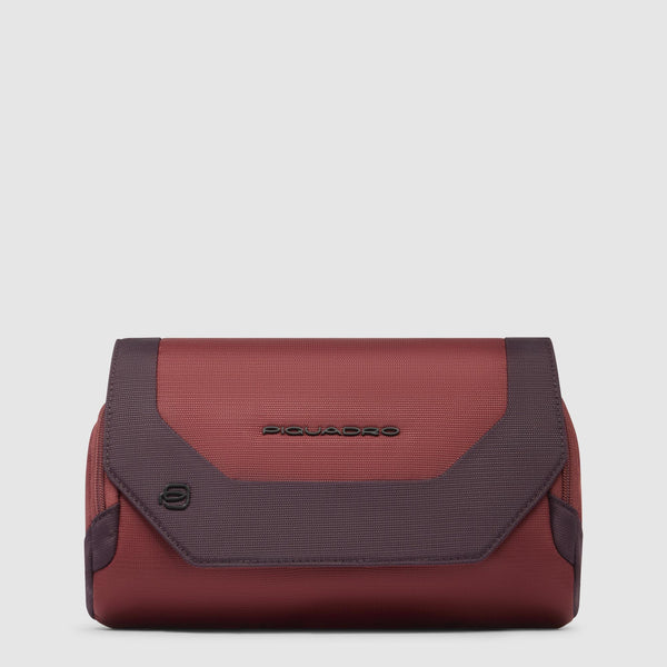 Bum bag in recycled fabric and leather