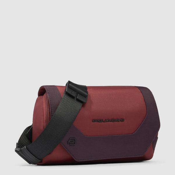 Bum bag in recycled fabric and leather