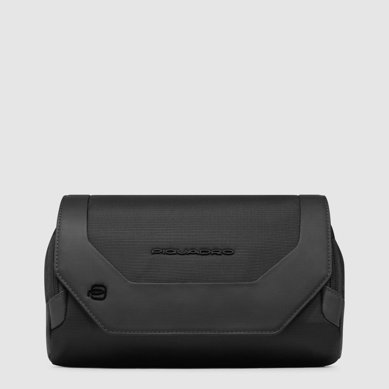 Bum bag in recycled fabric and leather