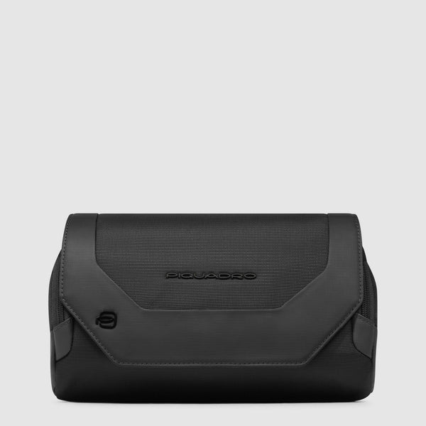 Bum bag in recycled fabric and leather
