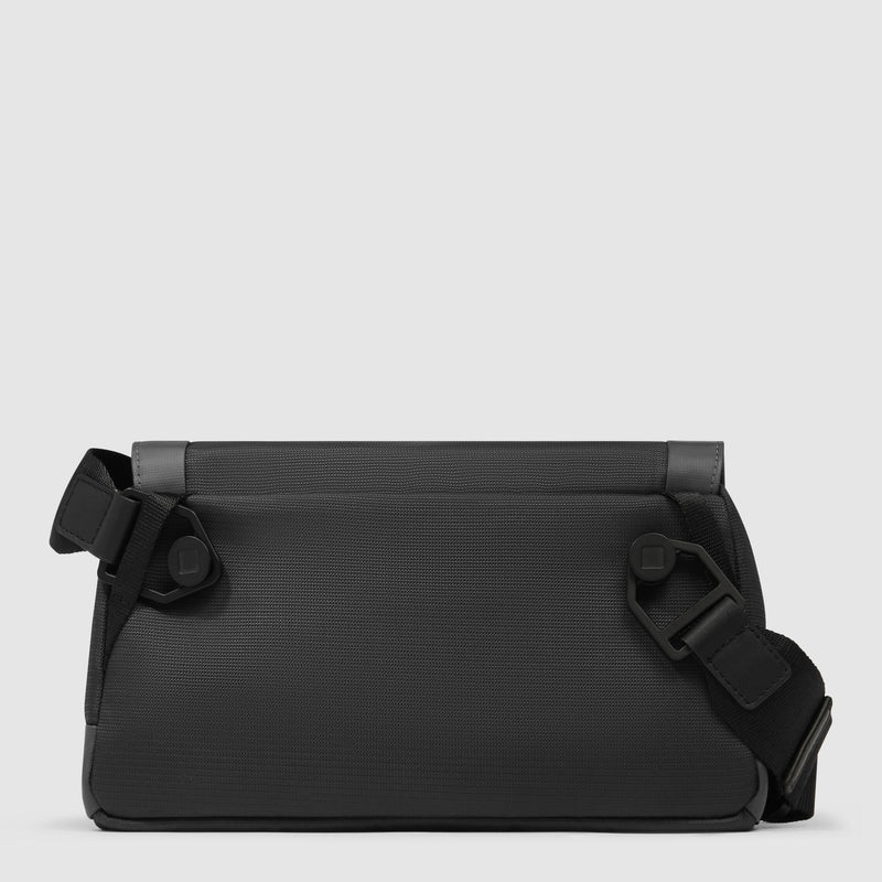 Bum bag in recycled fabric and leather