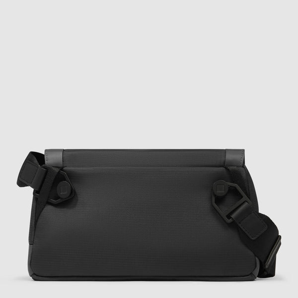 Bum bag in recycled fabric and leather