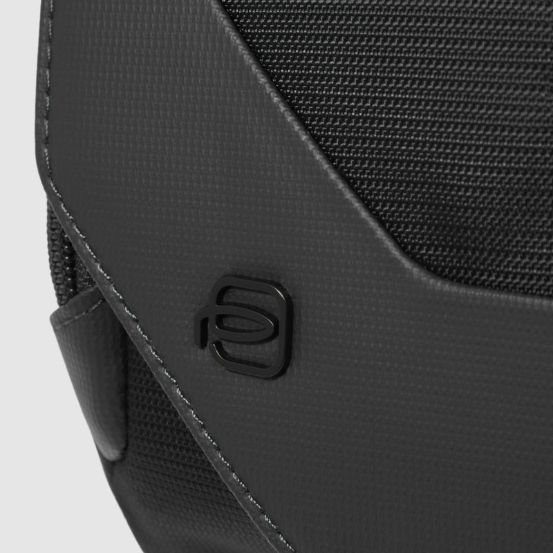 Bum bag in recycled fabric and leather
