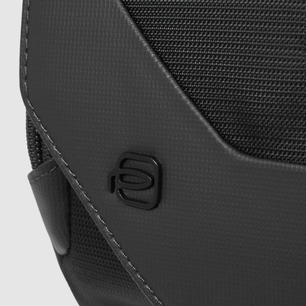 Bum bag in recycled fabric and leather