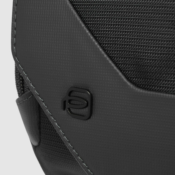 Bum bag in recycled fabric and leather