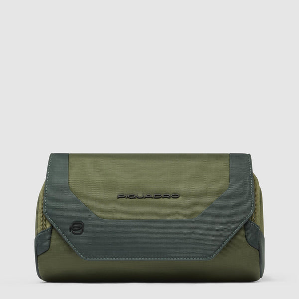 Bum bag in recycled fabric and leather