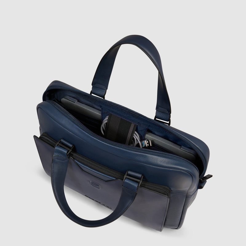 Leather Laptop Bag 14" with RFID Protection