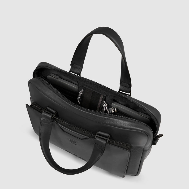 Leather Laptop Bag 14" with RFID Protection