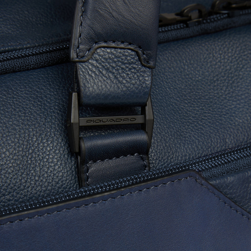 Leather Laptop Bag 15.6" with Double Zip