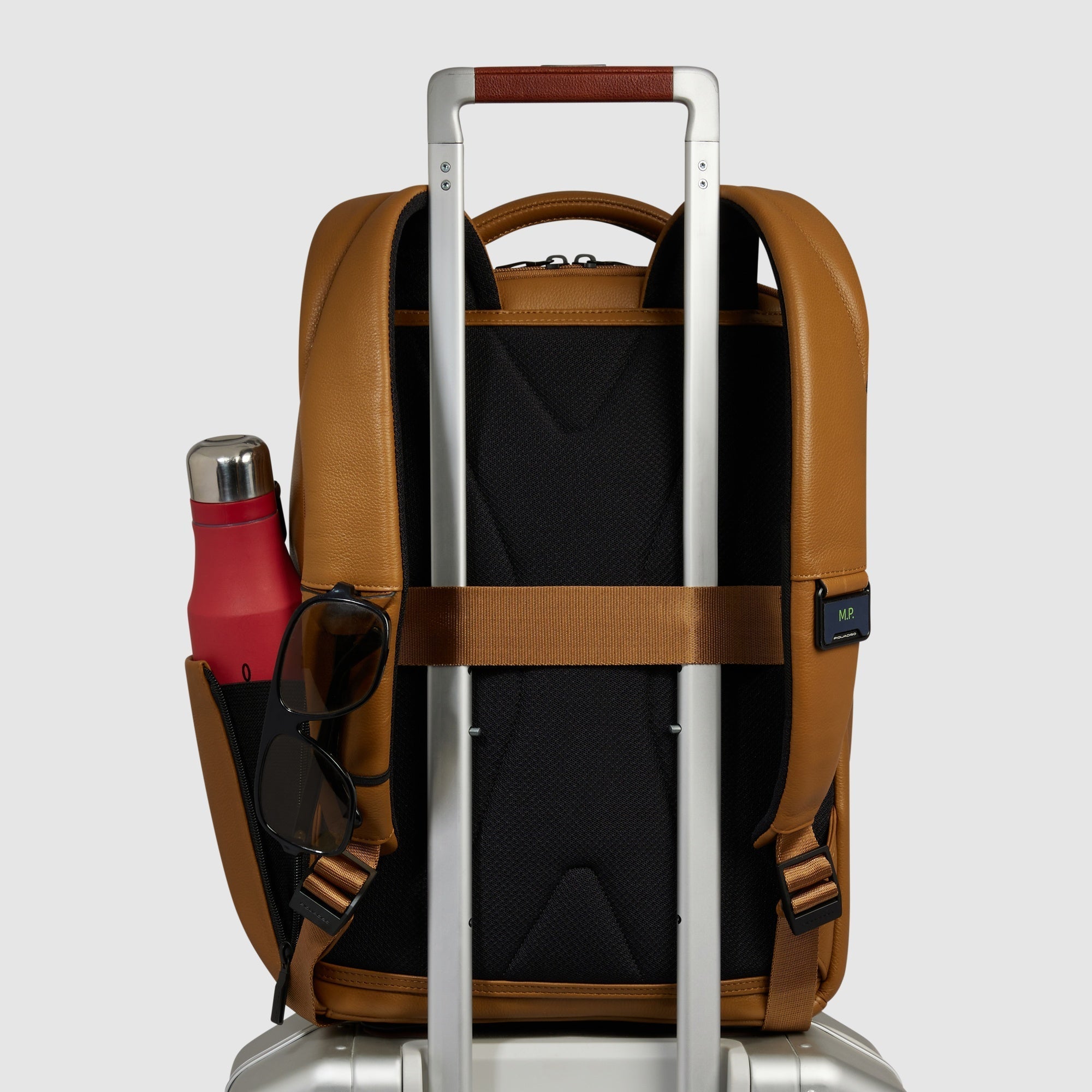 backpack leather caramel notebook 14 Travel laptop backpack 14"