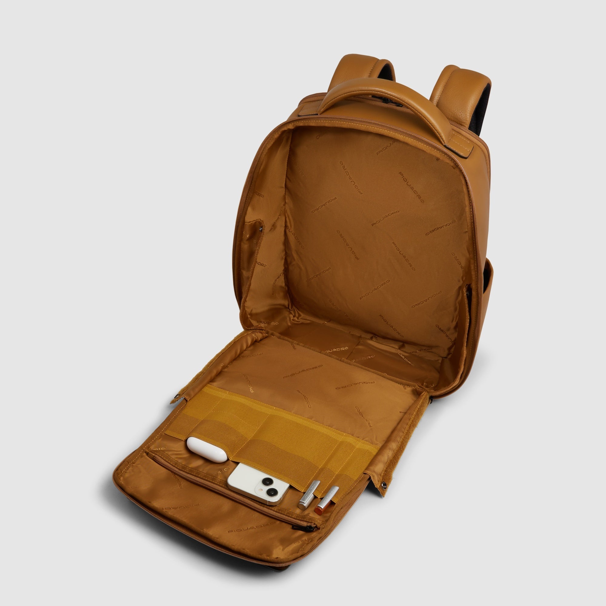 backpack leather caramel notebook 14 Travel laptop backpack 14"