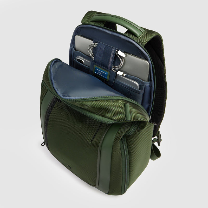 backpack with 15.6 laptop compartment Rio" Premium Leather Inch for Men and two easy i-Stay 15,6" Laptop Backpack |