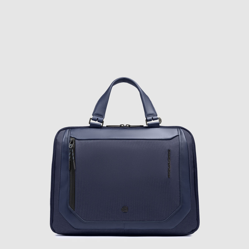 Expandable laptop bag 14" in recycled textile - 1