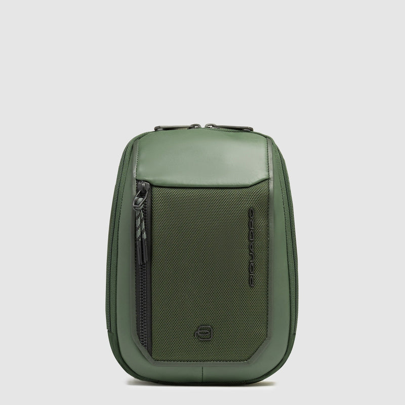 Men's crossbody bag in recycled textile - 11