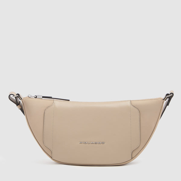 Marsupio donna in tessuto riciclato e pelle - 1