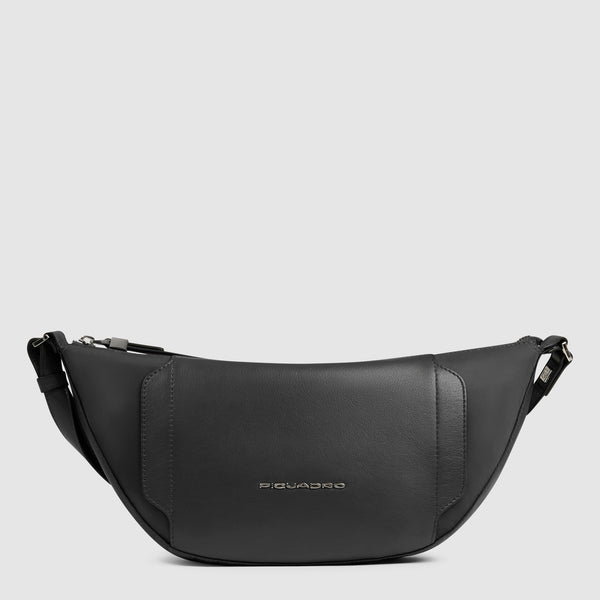 Bum bag women in recycled textile and leather - 1