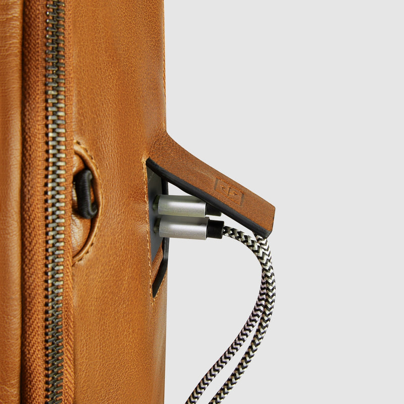 Commute backpack with USB and USB Type-C ports