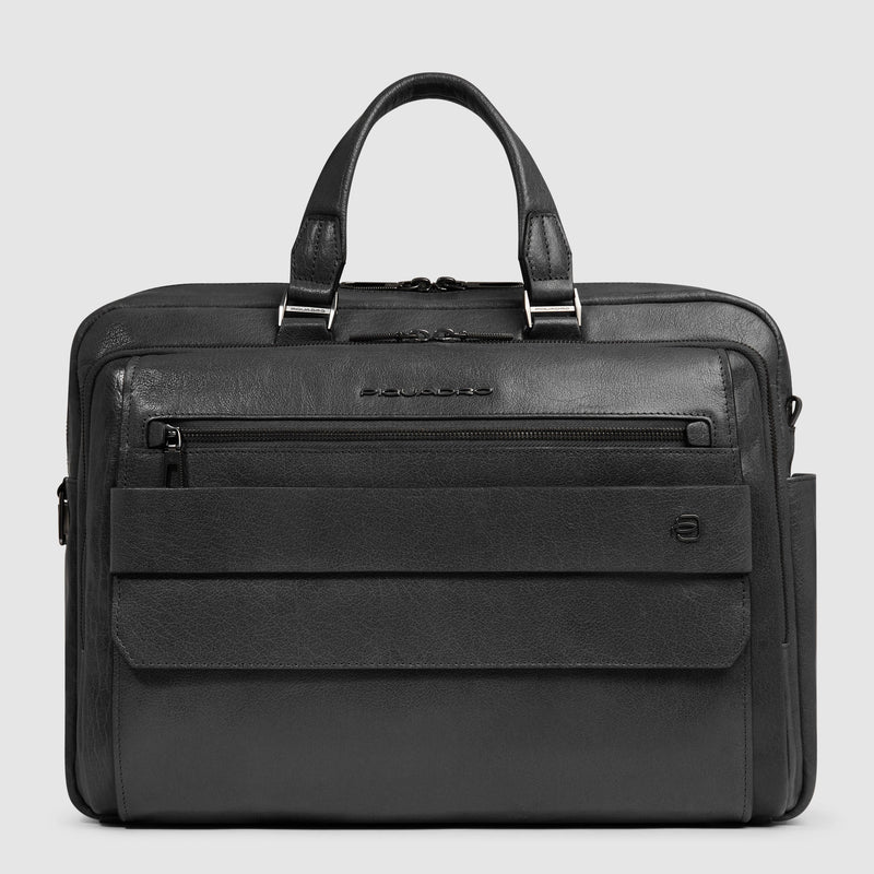 Men's Leather Laptop Bag 15.6" with RFID Protection - 21