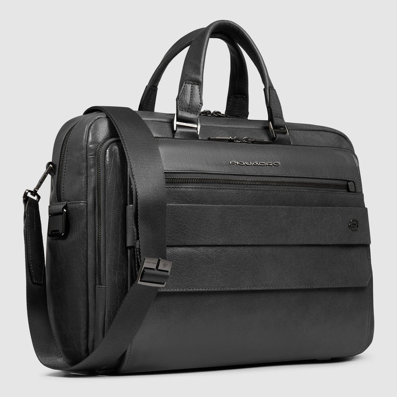 Men's Leather Laptop Bag 15.6" with RFID Protection - 22