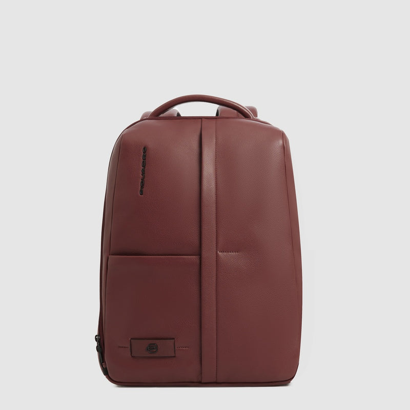Expandable 14-inch Laptop Backpack in Leather - 8
