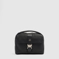 Men's Leather Crossbody Bag with Padded Phone Pocket