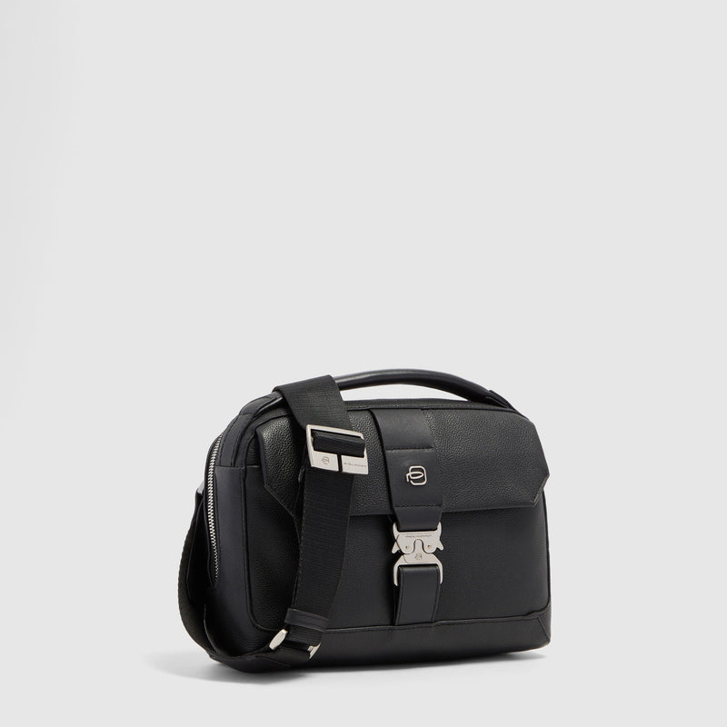 Men's Leather Crossbody Bag with Padded Phone Pocket