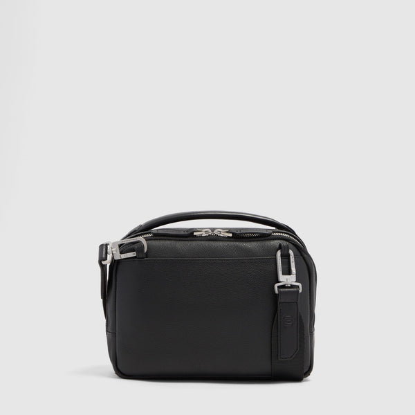 Men's Leather Crossbody Bag with Padded Phone Pocket - 3