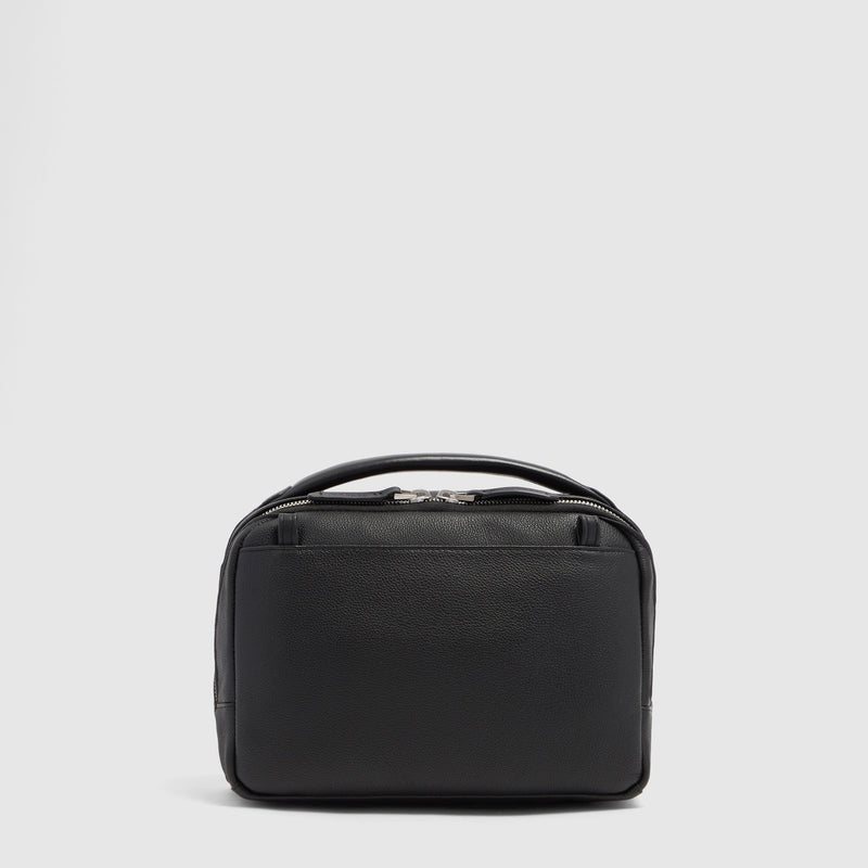 Men's Leather Crossbody Bag with Padded Phone Pocket