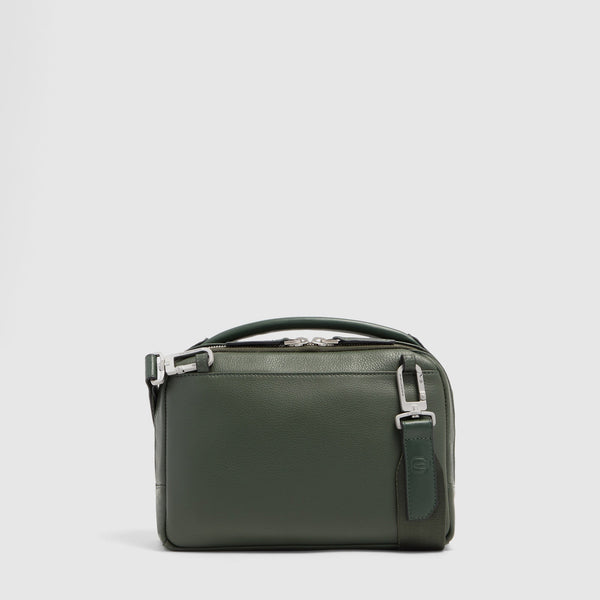Men's Leather Crossbody Bag with Padded Phone Pocket - 3
